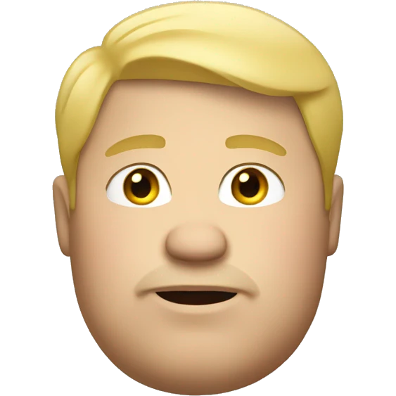 Fat blonde guy emoji