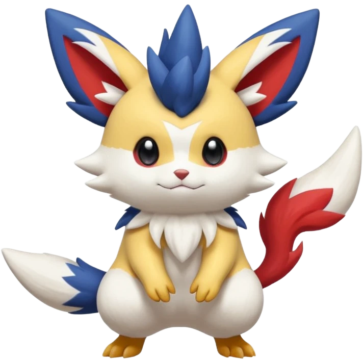 Victini-Meowstic-Raichu-Zangoose-Fakémon-hybrid-creature (full body)  emoji