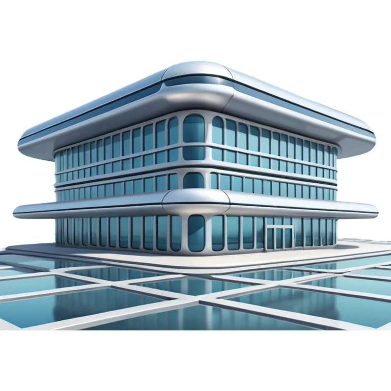 3d terminal building emoji