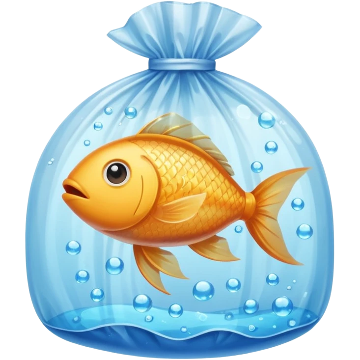 1 ios  fish inside a plastic bag emoji