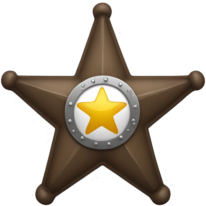 7 pointed sheriff star emoji