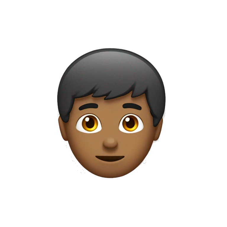 Con flequillo y pelo marrón por los hombros  emoji