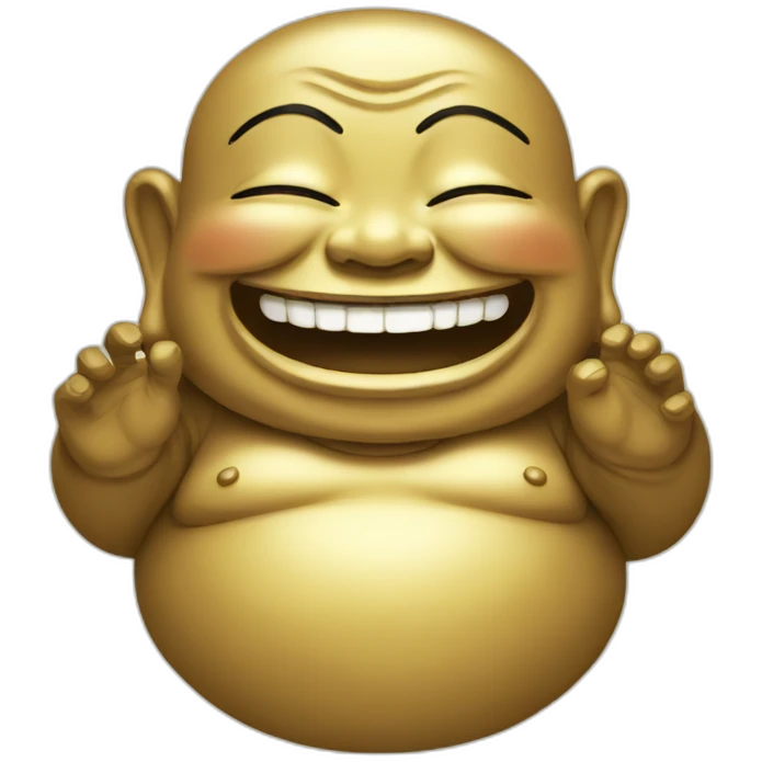 laughing buddha emoji