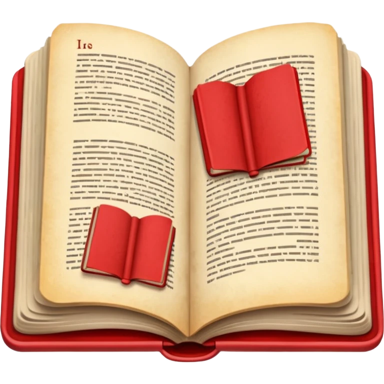 open book with completely red pages emoji