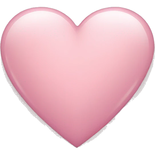 Light pink heart emoji