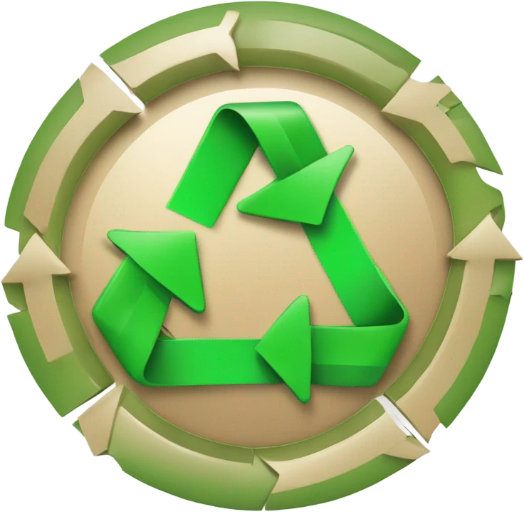 dollar sign in a recycle arrows emoji