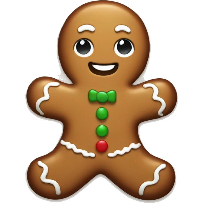 gingerbread man  emoji