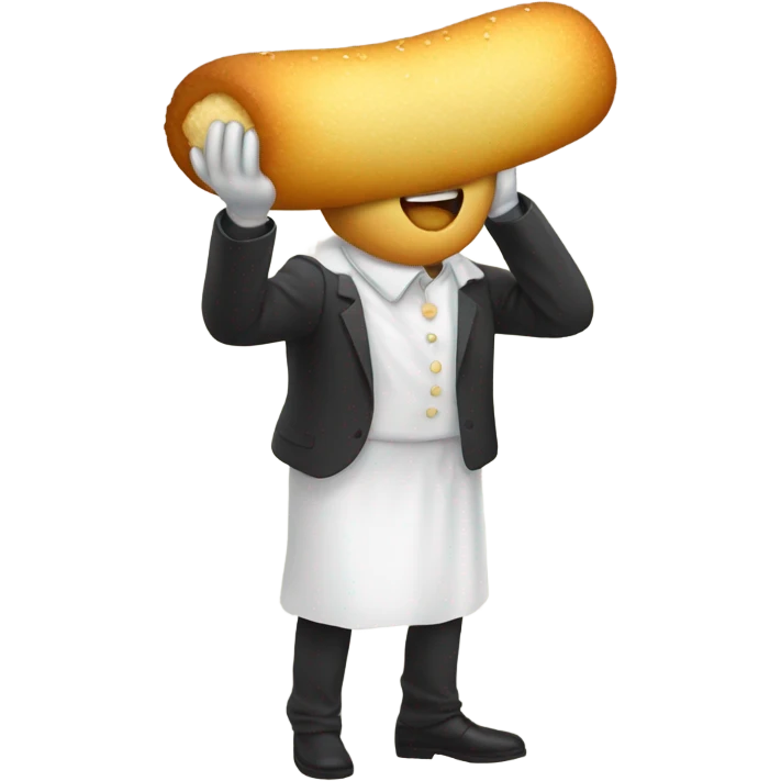 Squeezing a Twinkie emoji