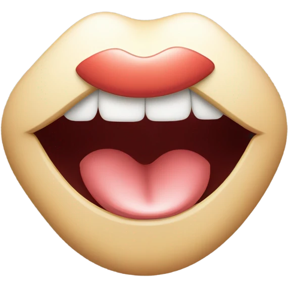 Lip biting emoji emoji