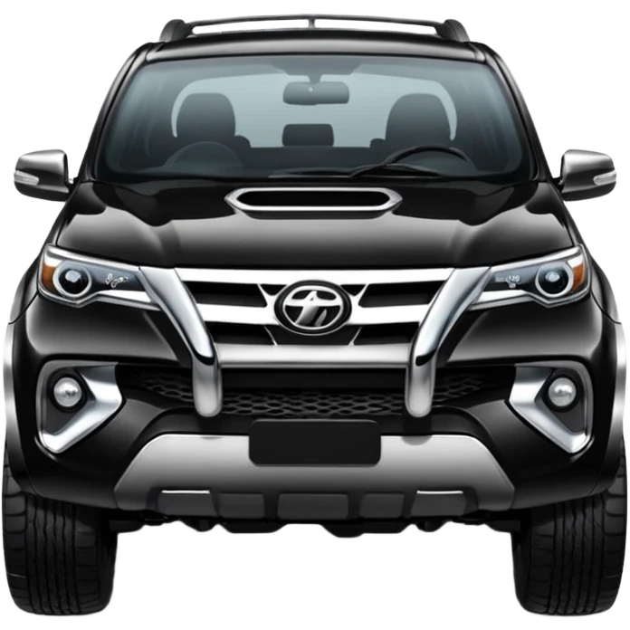 Black fortuner with full attitude  emoji
