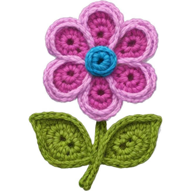 Crochet flowers  emoji