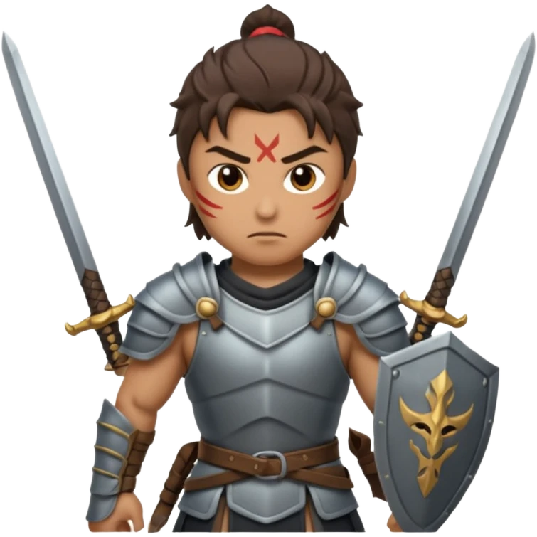 warrior with dual swords emoji