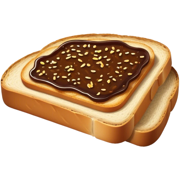 slice of bread with a spread of vegemite emoji