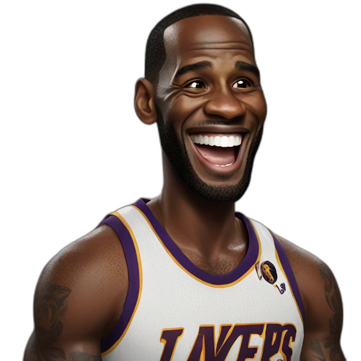 LeBron laughing emoji