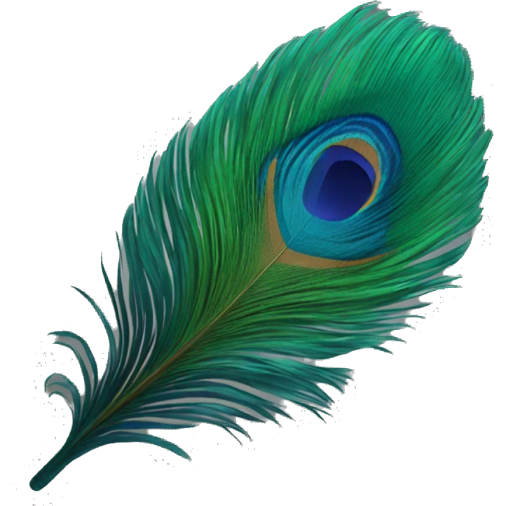Peacock feather  emoji