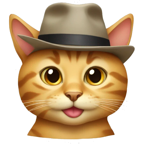 cat with a hat emoji