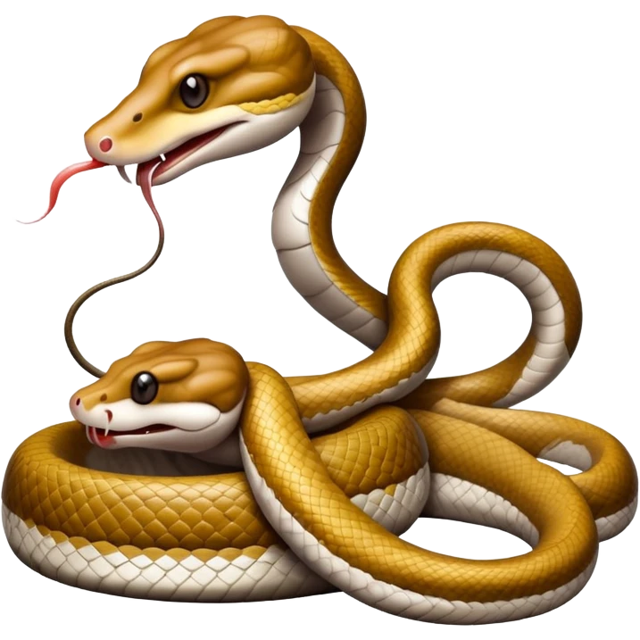 snake eating a mouse emoji