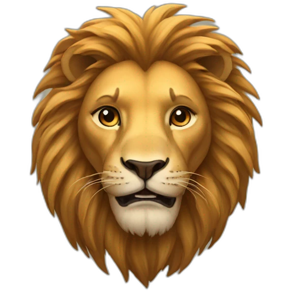 lion with man emoji