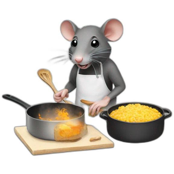 Rat cooking emoji
