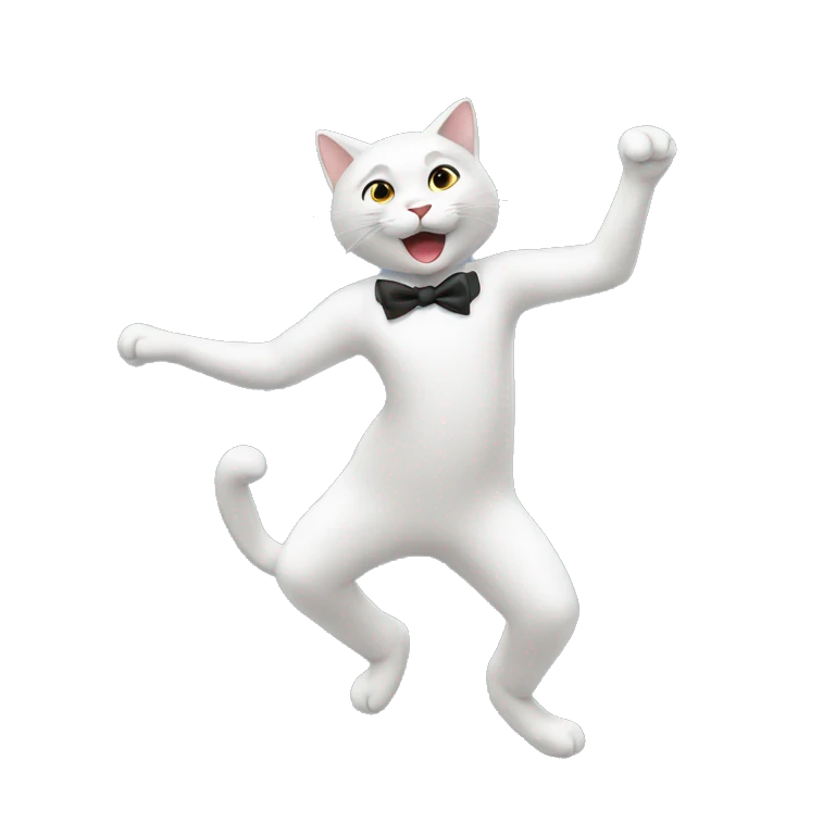 Un chat qui danse  emoji