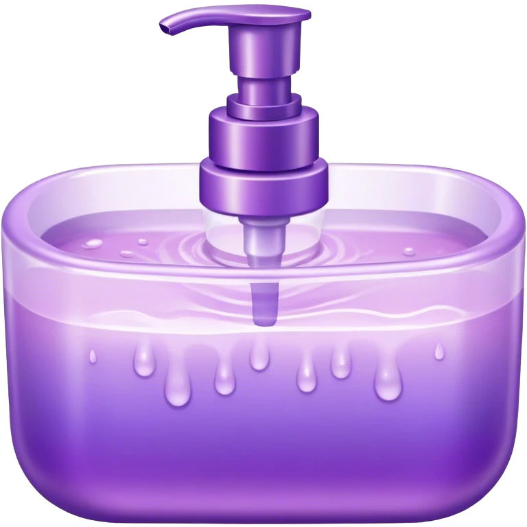 Shimmer handwash purple pastel emoji