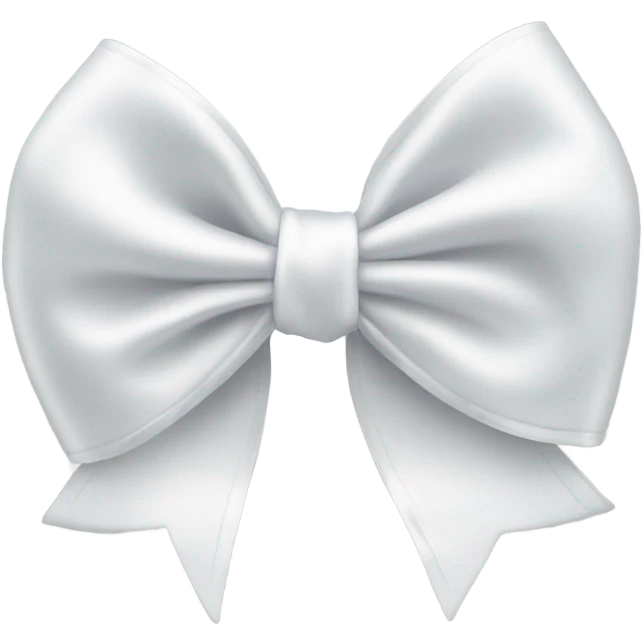 white satin bow emoji