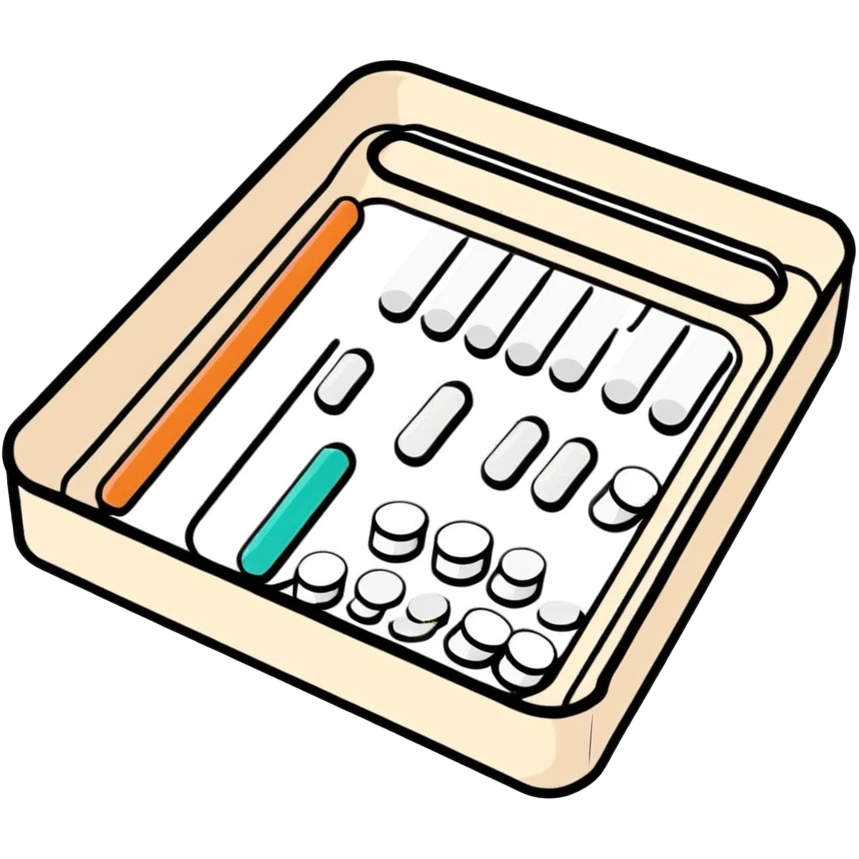 Pharmacy pill counting tray  emoji