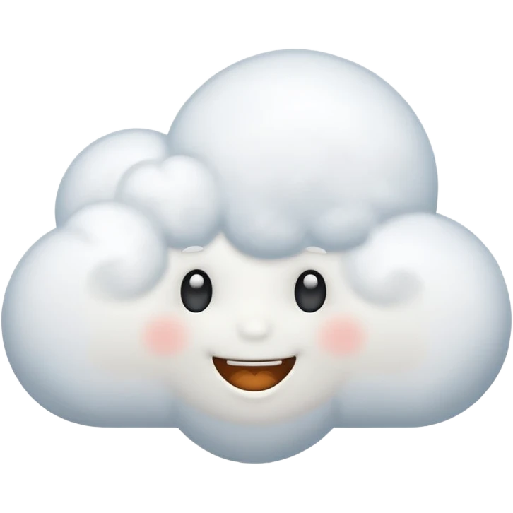 Cute cloud  emoji
