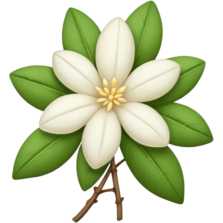 dry indian jasmine without leaf in emoji format emoji