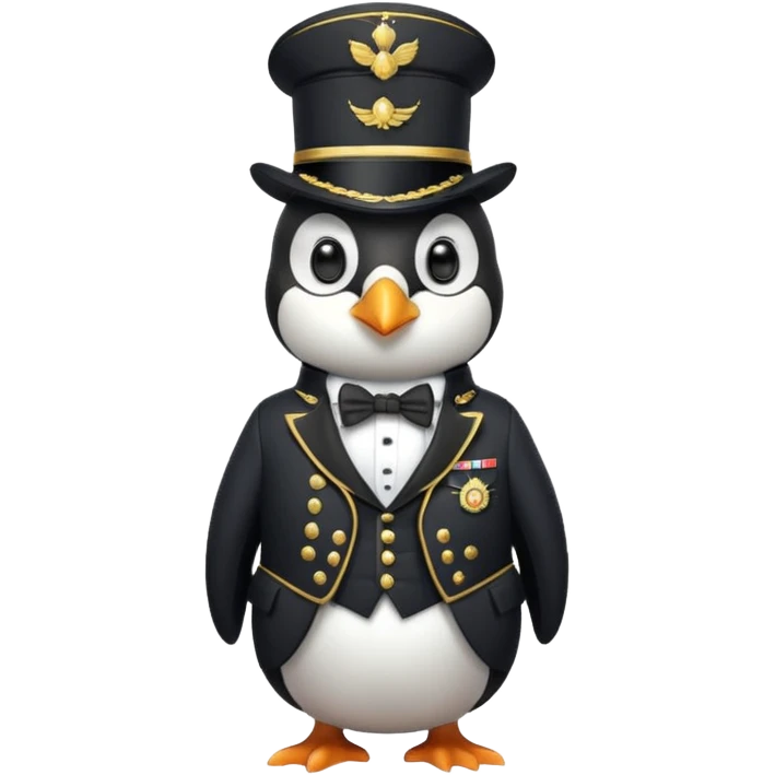 luxurious penguin soldier emoji