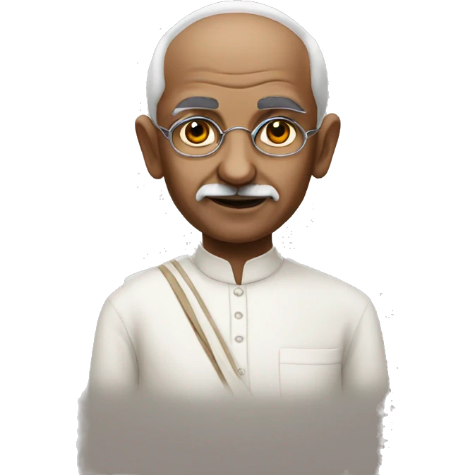 Gandhi emoji emoji