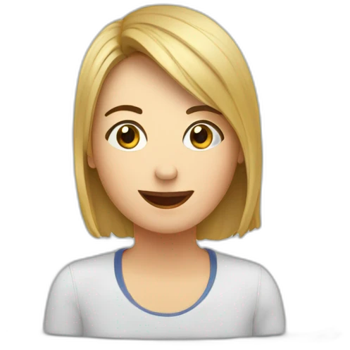 Computer display with video call emoji