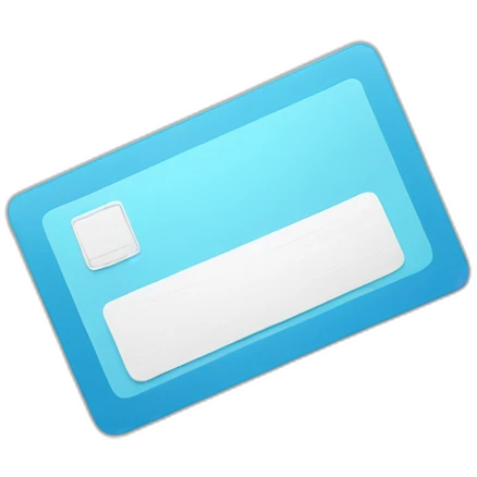 rectangular-horizontal-identity-card-icon-light-blue emoji