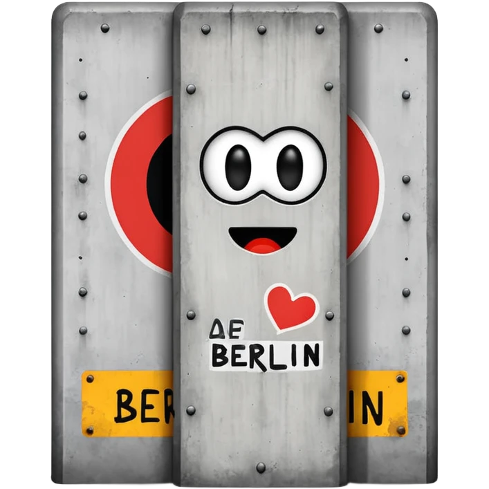 berlin wall long emoji
