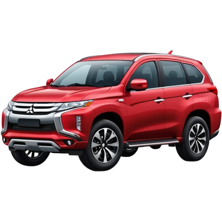 Mitsubishi SUV in red emoji