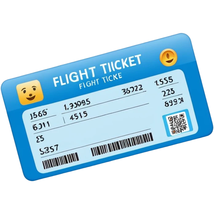 I will buy the flight ticket emoji