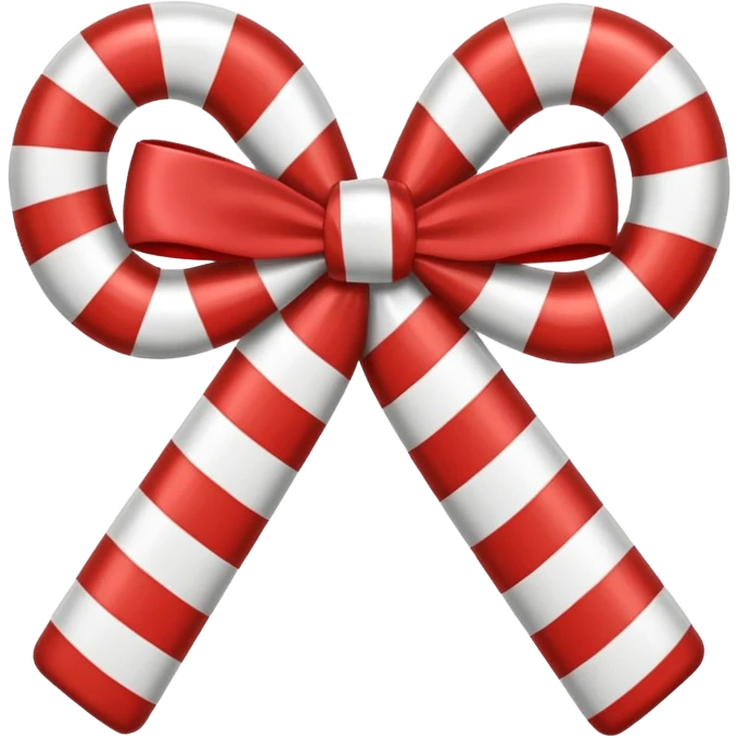 candy cane bow  emoji