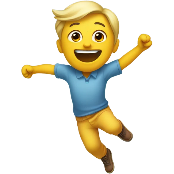A face swinging there feet emoji