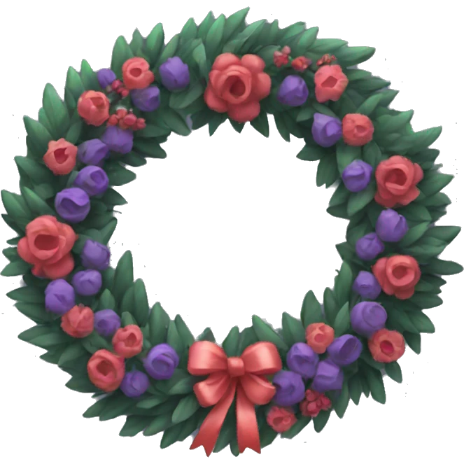 wreath emoji