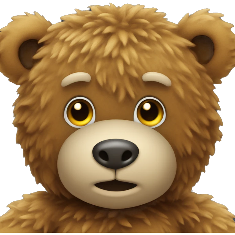 a fuzzy polo teddy bear emoji