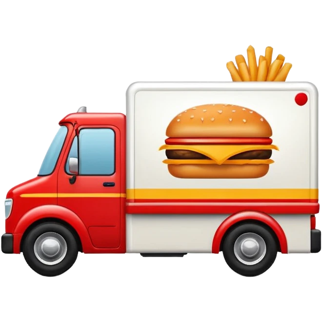 fast food delivery truck logo emoji