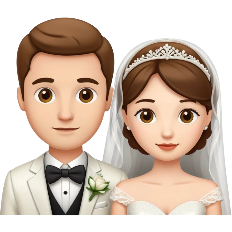 wedding couple, bride and groom emoji