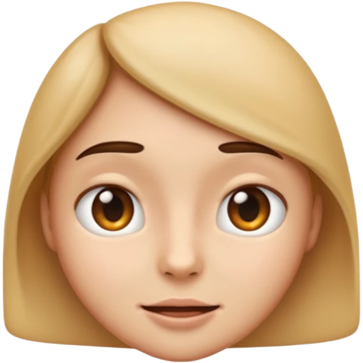 an emoji with a very realistic face without any emotion emoji
