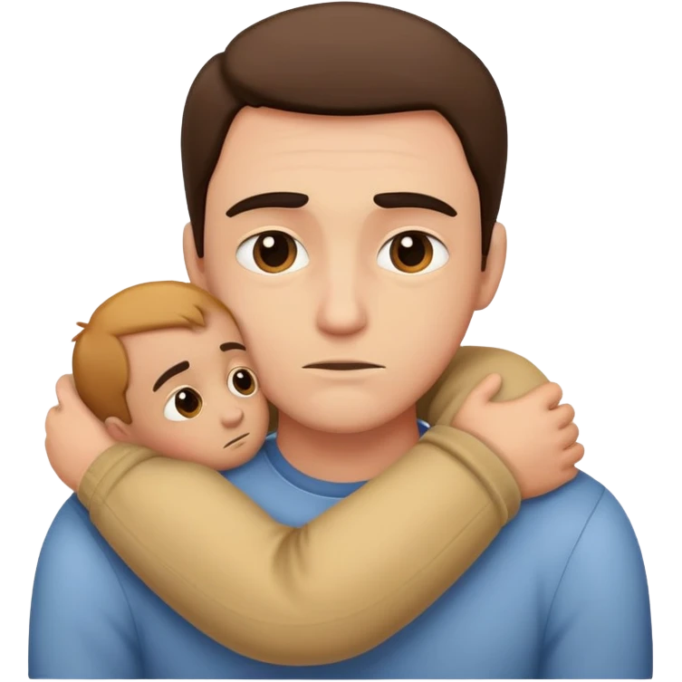  suspicious guy hugging emoji
