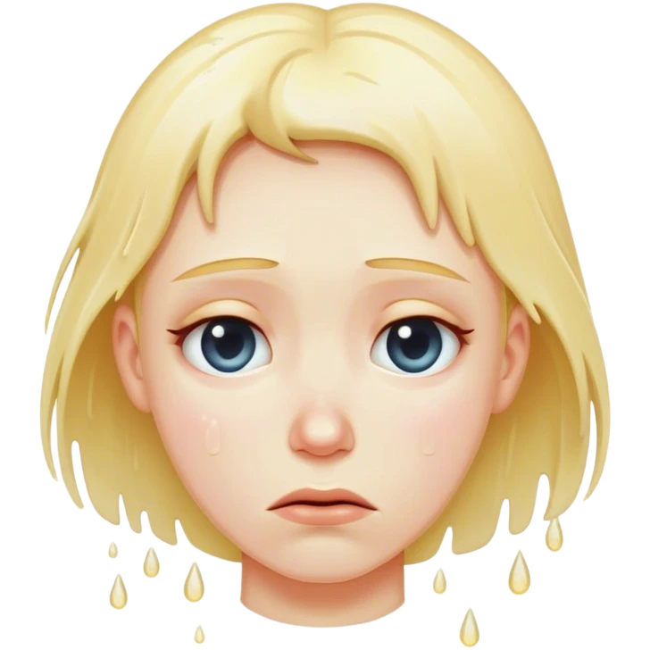 A wet person drained, and sad looking down, feeling like quitting.. saying I dont care emoji