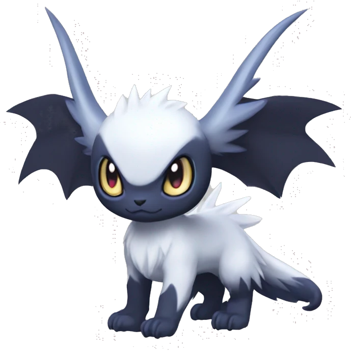 Edgy Cool Kawaii Baby Nargacuga-Absol-Pokémon Full Body Detailed High Quality emoji