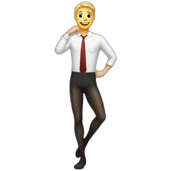 men wearing pantyhose emoji