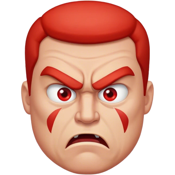 Very mad, mad man emoji