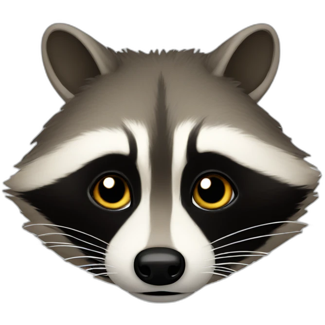 raccoon-upside-down emoji