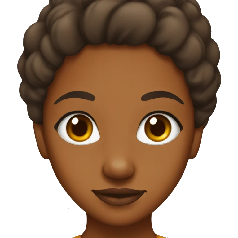 Brown girl fox emoji emoji